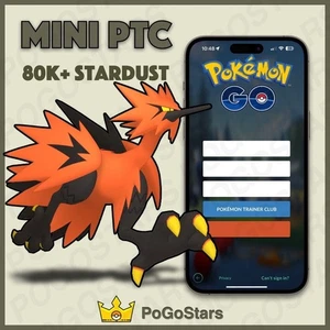 Pokémon PTC GO - Zapdos Galar - 80K Sternenstaub✨Beschreibung lesen✨ - Bild 1 von 1