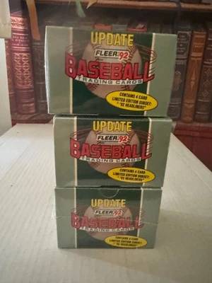 1992 Fleer Update Factory Sealed Set 3-Lot Mike Piazza RC Jeff Kent RARE - Image 1 of 4
