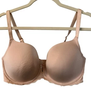 Sujetador Torrid Curvy 40 DD Beige Borde de Encaje Cobertura Completa Soporte con Aros - Imagen 1 de 5