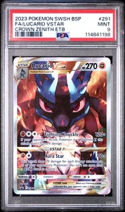 Lucario Vstar Crown Zenith 291 PSA 9 Mint - Black Star Promo - Pokemon - Bild 1 von 2