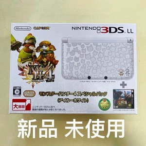 Nintendo 3DS LL Monster Hunter 4 Airou Blanco Edición Especial Nuevo Sin Usar Japón Ra - Imagen 1 de 6