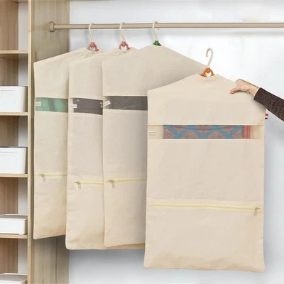 Хлопковые сумки сари набор из 4 одиночных карманов 30 X 18 дюймов для хранения одежды - Изображение 1 из 4