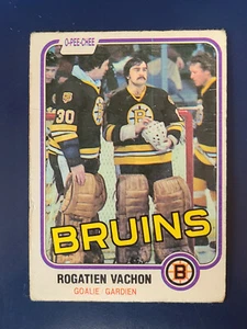 1981-82 OPC O-Pee-Chee Hockey Card #10 Rogatien Vachon Low Grade G/F/P - Picture 1 of 2