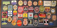 74 BEER BOTTLE LABELS FROM VARIOUS BREWERIES| Ansells, Guinness, Manns Etc