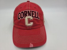 Cornell University Big Red 47 Brand Mesh Trucker Snapback Hat Cap NCAA Red Beige