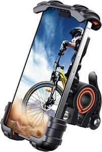 Bike Phone Holder, Motorcycle Mount for 4.7"-6.8" Phones, Orange - Picture 1 of 7