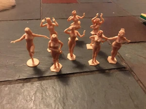 MARX ORIGINAL 60mm AMERICAN BEAUTIES PLAYSET FIGURES FULL SET OF 8 PINK HP MINT - Picture 1 of 3