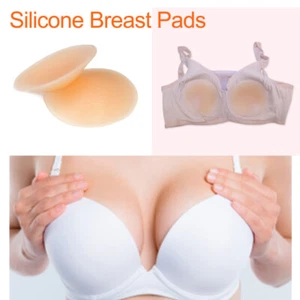 Sujetador de silicona con formas de pecho almohadilla de inserción trajes de baño potenciadores de flexión de escote 1-2 tazas - Imagen 1 de 6