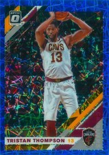 Tristan Thompson 2019-20 Optic Blue Velocity Prizm Refractor Card #134 Cavaliers