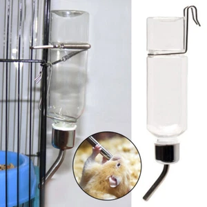 Water Fountain Hamster Bottle Feeder Pet Drinking Bowl Guinea Pig Rabbit - Picture 1 of 9