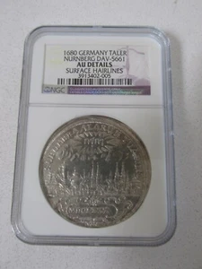 1680 Deutsche Staaten "Nürnberg" Stadtansicht Silbertaler NGC AU Details - Bild 1 von 6