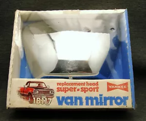 Vintage Yankee 1B117 Super Sport Van Mirror Replacement Head Chrome NOS - Foto 1 di 2