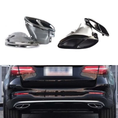 1Pair Car Exhaust Muffler Pipe Fit for Mercedes Benz W212 W213 W205 Tips - Image 1 of 4