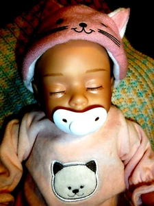 ASHTON DRAKE/MAYRA GARZA VINYL & CLOTH 18 INCH  "KATIE MY SWEET LITTLE KITTEN" - Picture 1 of 17