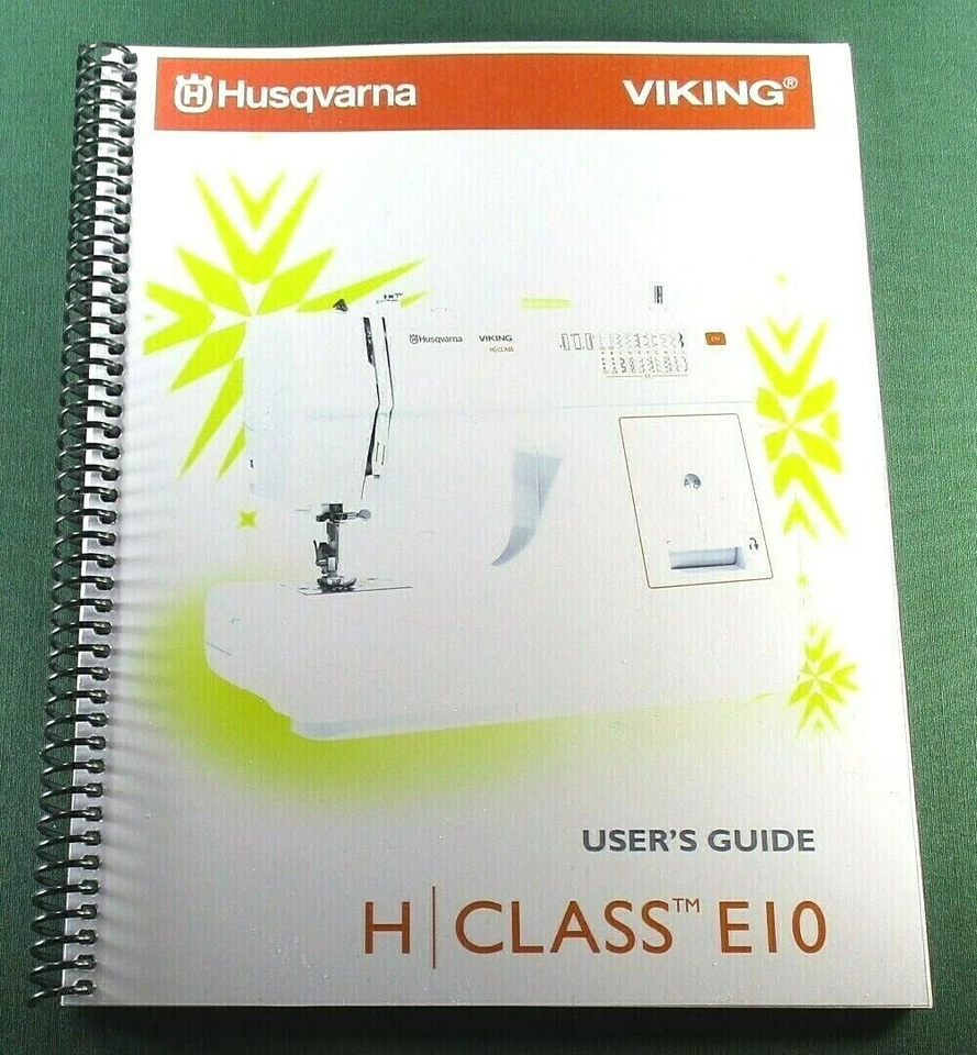 Husqvarna Viking H класса E10 руководство по эксплуатации: 36 страниц и защитные обложки! - Изображение 1 из 1