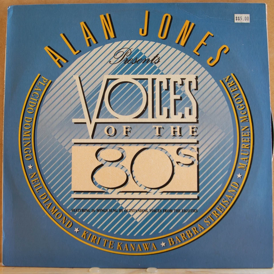 ALAN JONES PRESENTS VOICES OF THE 80S - Vinyl LP - 1988 - CBS Records -VG (2307) - Image 1 of 4