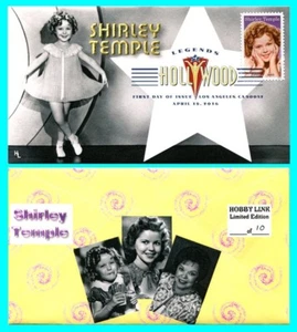 Cubierta de primer día Shirley Temple con cancelación de color tipo 4 - Imagen 1 de 1