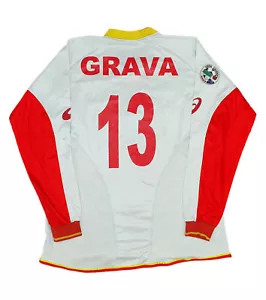 MAGLIA us catanzaro asics grava 2004-05 SERIE B INDOSSATA MATCHWORN CALCIO SHIRT - Foto 1 di 7
