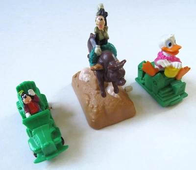 Vintage Disney Burger King Wind Up Goofy Bull Convertible Car Donald Duck Castle - Image 1 of 4