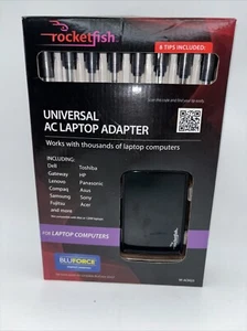 Adaptador de corriente cargador universal de CA para computadora portátil Rocketfish RF-AC9023 90W -8 puntas NUEVO - Imagen 1 de 4