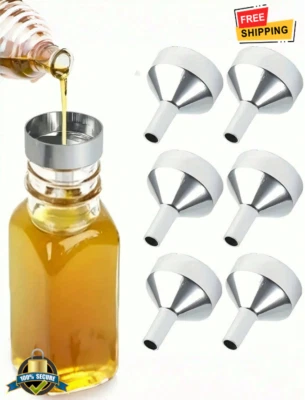5 pcs Metal Miniature Funnel for Liquids - Perfume & Essential Oil Transfer Tool - Image 1 of 4