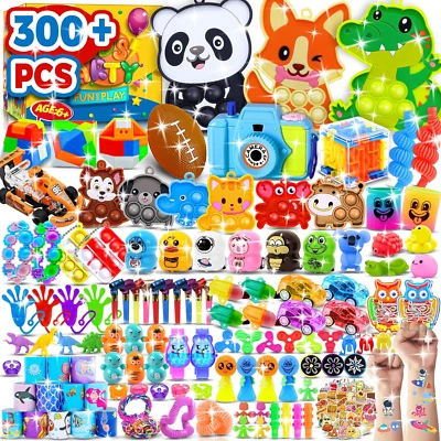 YIWU JIAXIN OUTDOOR PRODUCTS CO., LTD. 300 PCS Party Favors for Kids, Fidget Toys Bulk, Treasure Box Toy for Classroom