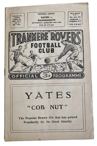 Tranmere Rovers v Bournemouth Fußball Programm 1.02.60 - Bild 1 von 7