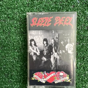 VTG Sleeze Beez Screwed Blued & Tattooed Cassette Tape 1990 Holland Pop Metal - Picture 1 of 6