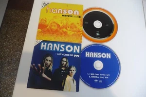 HANSON LOT DE 2 CD POCHETTE CARTONNEE CARDSLEEVE 2 TITRES MMM BOP/ I WILL COME.. - Imagen 1 de 2