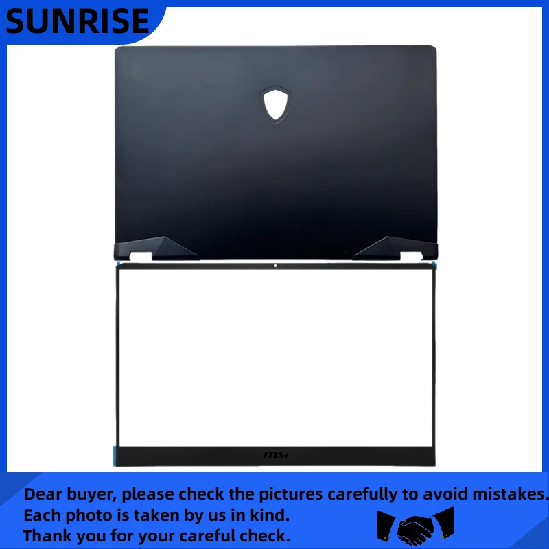 Nuevo Para MSI GP66 MS-1544 MS-1542 MS-1543 LCD Cubierta Trasera/Bisel Delantero Foto 1 de 1