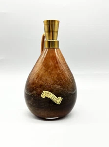 Vintage Irice Waltersperger Perfume Bottle Atomizer Amber Glass 1930s France 6” - Picture 1 of 8