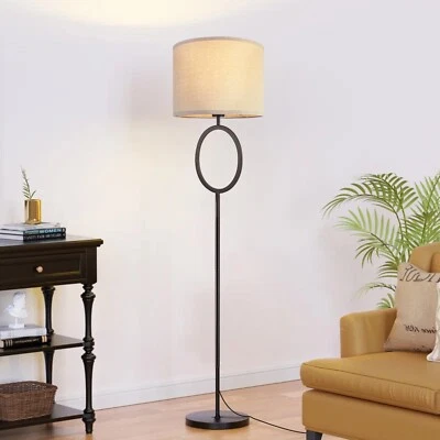 Traditional Floor Lamp with Footswitch Standing Pole Light for Living Room Read - Image 1 of 4