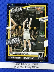 2024 #H11 Panini-Caitlin Clark Kollektion Highlights metallisiert Iowa Falken - Bild 1 von 2