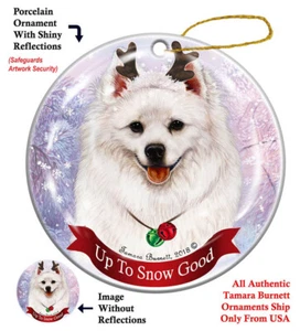 Up to Snow Good Ornament - American Eskimo - Bild 1 von 1