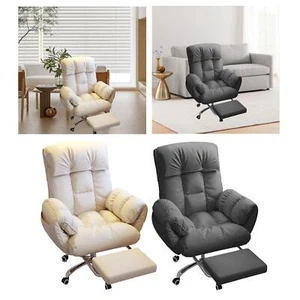 Lazy Computer Chair with Leg Rest Office Chair for Apartment Studio Home - Picture 1 of 12