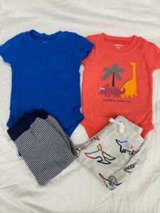 Carters Baby Junge 4-teilig (blau/orange, 18M) Neu mit Etikett - Bild 1 von 5