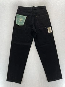 Vintage Beverly Hills Polo Club Jeans Mens 33x32 Loose Tapered Black Denim Y2K - Picture 1 of 12