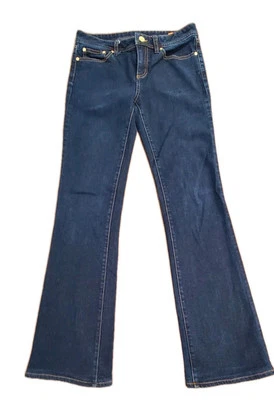 Tory Burch 牛仔裤女式 27 Tory 经典靴设计师刺绣口袋 — 第 1/4 张图片