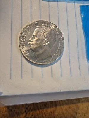 5 liras 1911 Italia Vittorio Foto 1 de 2