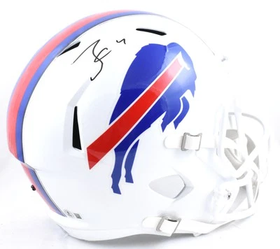Casco de velocidad autografiado por James Cook Buffalo Bills F/S - Beckett con holograma *negro Foto 1 de 4