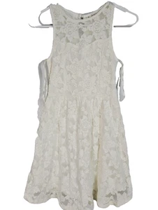 Vestido de encaje Monteau talla pequeña niñas jóvenes nuevo sin etiquetas - Imagen 1 de 8