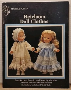Patrones de ropa para muñeca reliquia de Martha Pullen 1985 de colección ilustrado de bolsillo - Imagen 1 de 8