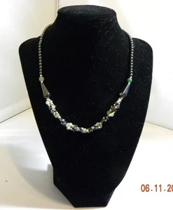 Wunderschöne Hämatit und Aventurin Retro Halskette, 17" mit Verschluss - Bild 1 von 3