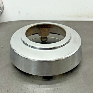 92-97 Ford F250 F350 CENTER HUB CAPS FRONT 4WD OPEN STYLE CHROME SNAP IN STYLE - Picture 1 of 2