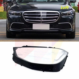 Left Front Headlamp Lens Cover + Seal Glue For Mercedes W223 S-Class 2021-2022 - Foto 1 di 10
