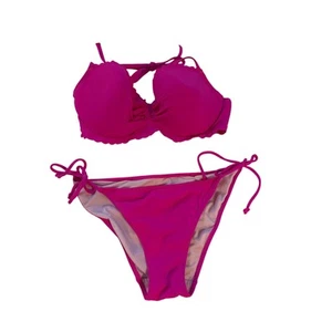 Victoria Secret bikini bandeau top sz 36D and string bottom sz m - Picture 1 of 6