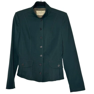 Burberry London темно-зеленый на заказ куртка Blazer женщин размер 10 образец винтажный - Изображение 1 из 4