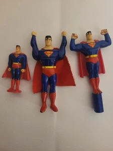 Superman Burger King DC Comics Vintage Action Figure Toy ( Lot Of 3) - Picture 1 of 7