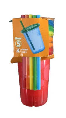 The First Years Take & Toss Straw Cups-5 Total Cups-10oz-New in the Package - Image 1 of 3