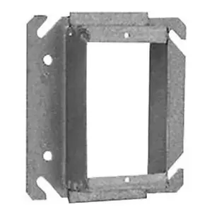 CROUSE-HINDS TP522 Steel Tile Wall Cover 4 in. Square Outlet Box, 3/4 in. Raised - Picture 1 of 2